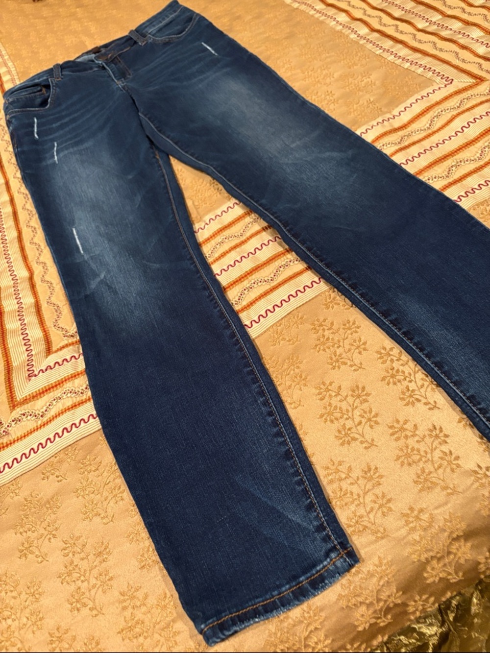 Kut from the Kloth jeans, distressed, skinny leg, cotton blend, chic, 8